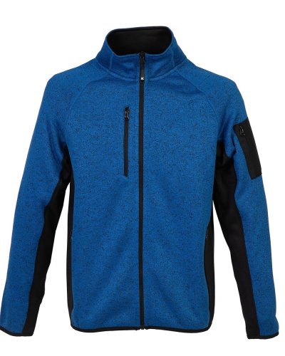 Pile in maglia elasticizzato con zip intera Monviso Man Royal