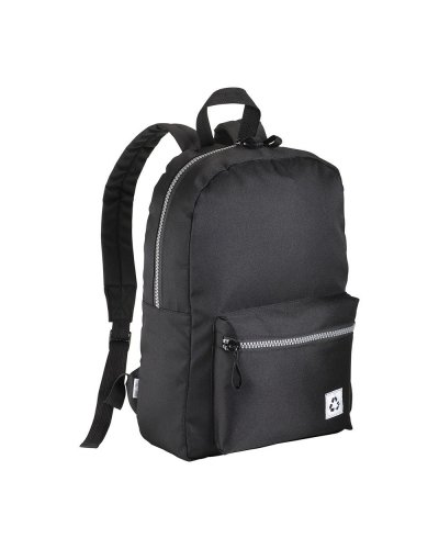 Zaino porta PC in RPET effetto melange Nero