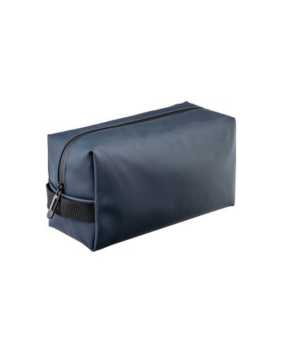 Beauty case in ecopelle Blu scuro