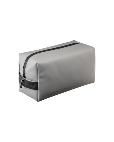 Beauty case in ecopelle Grigio