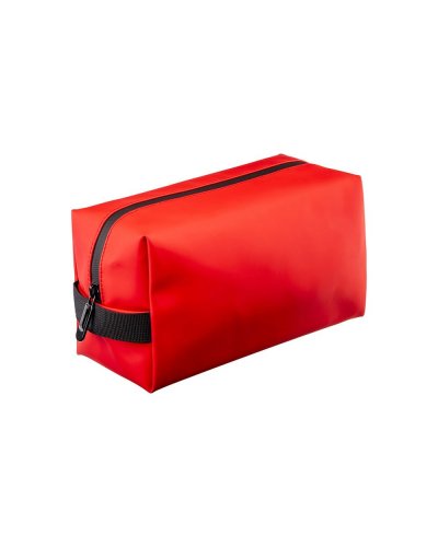 Beauty case in ecopelle Rosso