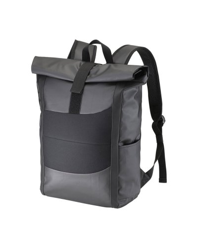 Zaino porta PC in poliestere e PVC Nero