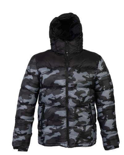 Giubbotto Siberia Man Black/Camouflage