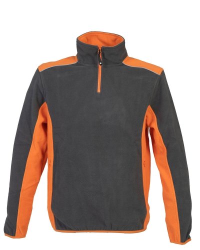 Pile antipilling riciclato New Riga Dark Grey/Orange