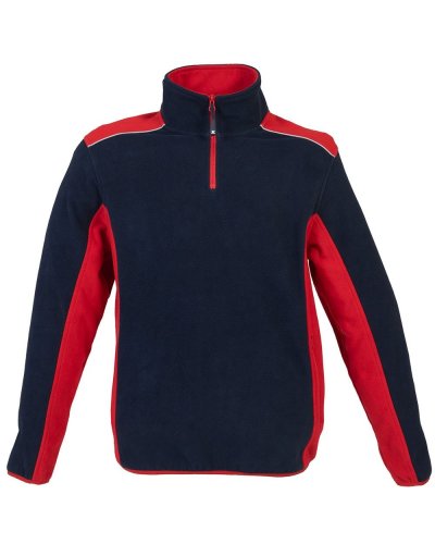 Pile antipilling riciclato New Riga Navy / Red