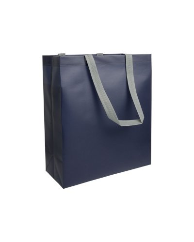 Shopper in TNT laminato Blu scuro