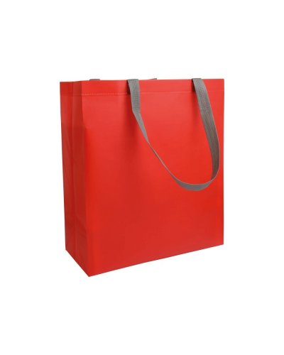 Shopper in TNT laminato Rosso