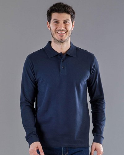 Polo a maniche lunghe set-in Evolution
