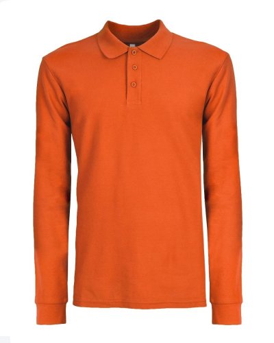 Polo a maniche lunghe set-in Evolution Orange