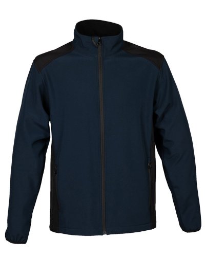 Giubbino bicolore in soft shell Garda Navy/Black