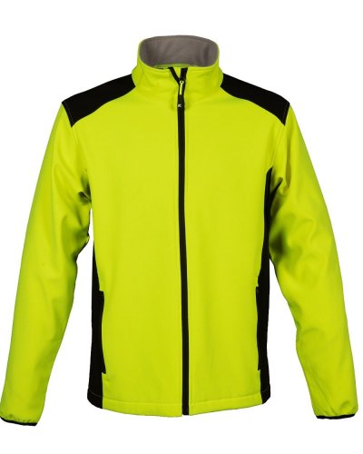 Giubbino bicolore in soft shell Garda Yellowfluo/Black
