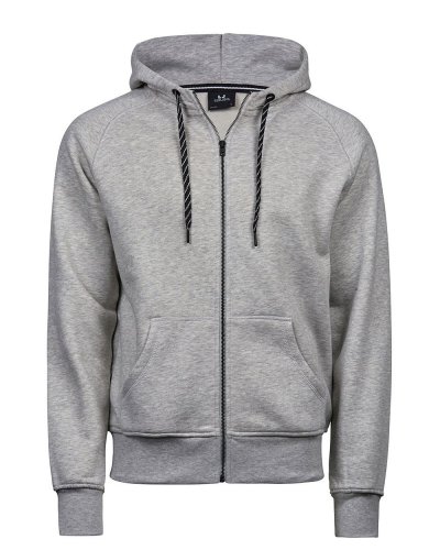Felpa con cappuccio e zip Heather Grey
