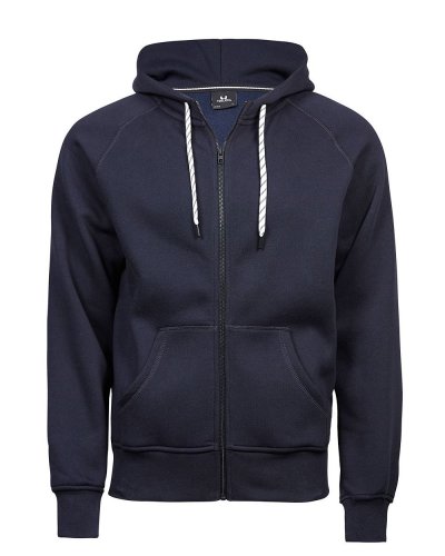 Felpa con cappuccio e zip Navy