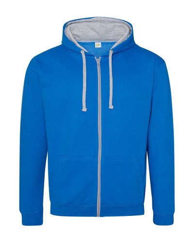 Varsity Zoodie Sapphire / Heather Grey