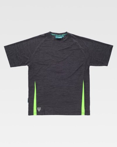 T-shirt tecnica bicolore DARK GREY / LIME