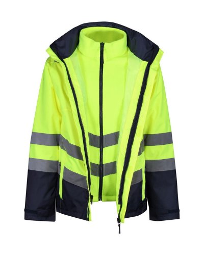 Giacca 3 in 1 Pro Hi-Vis Yellow / Navy