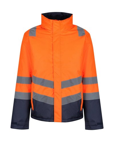 Parka Insulated Pro Hi Vis Orange / Navy