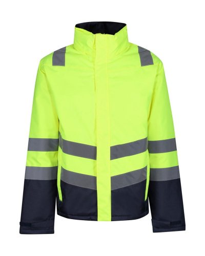 Parka Insulated Pro Hi Vis Yellow / Navy