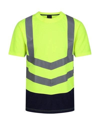 T-shirt Pro Hi Vis Yellow / Navy