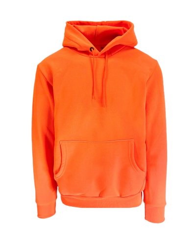 Felpa soft con cappuccio Neon Orange