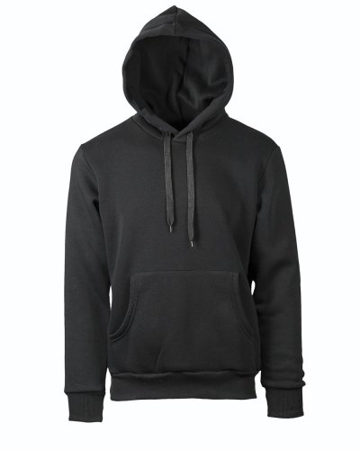 Felpa soft con cappuccio Nero