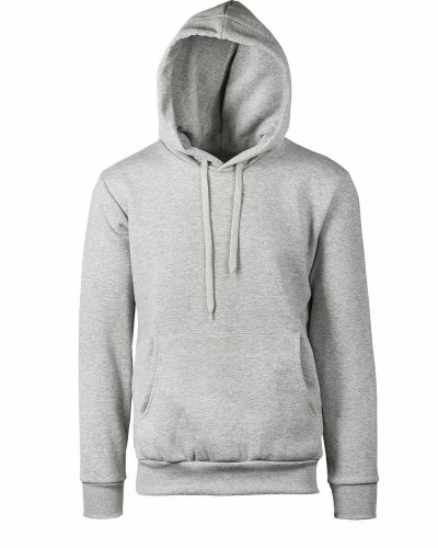 Felpa soft con cappuccio Melange Chiaro