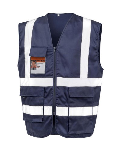 Gilet di sicurezza in policotone resistente Navy