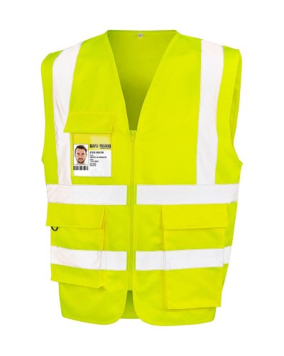 Gilet di sicurezza in policotone resistente Fluorescent Yellow