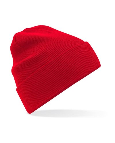 Berretto con risvolto in cotone organico Original Classic Red