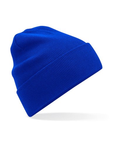 Berretto con risvolto in cotone organico Original Bright royal