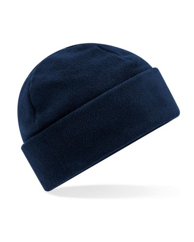 Berretto con risvolto in pile Recycled French navy