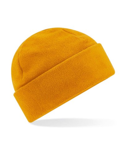 Berretto con risvolto in pile Recycled Mustard