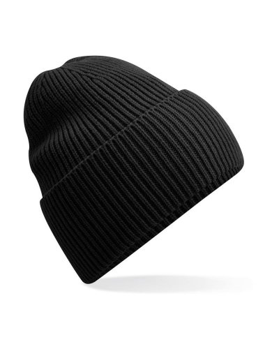 Berretto Oversized con risvolto Black