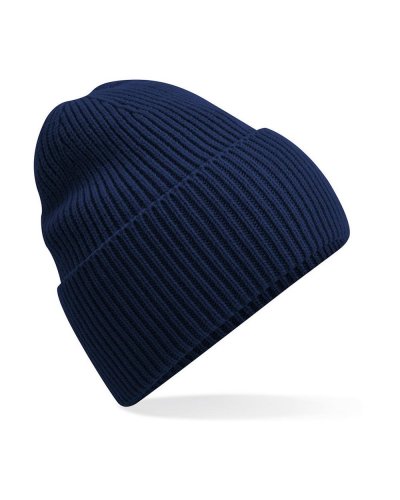 Berretto Oversized con risvolto Oxford Navy