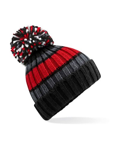 Berretto a strisce Hygge Black Cherry