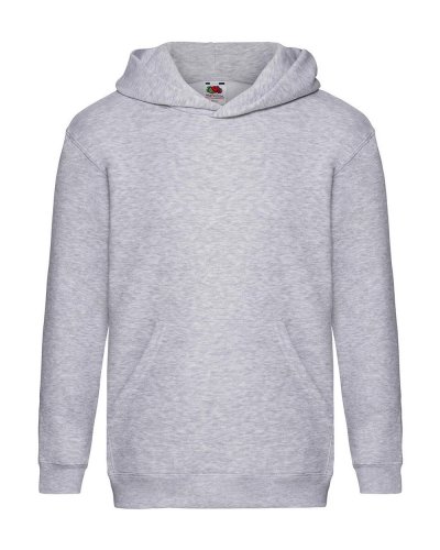 Felpa bambino con cappuccio Heather grey
