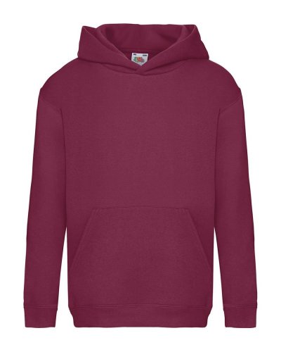 Felpa bambino con cappuccio Burgundy