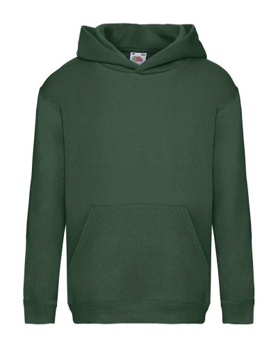 Felpa bambino con cappuccio Bottle green
