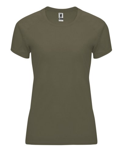 T-shirt tecnica Bahrain Woman Verde Militare