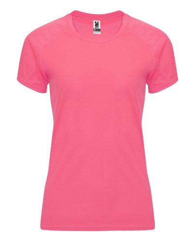 T-shirt tecnica Bahrain Woman Rosa Lady Fluo