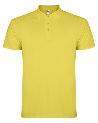 Polo manica corta Star Amarillo Maíz