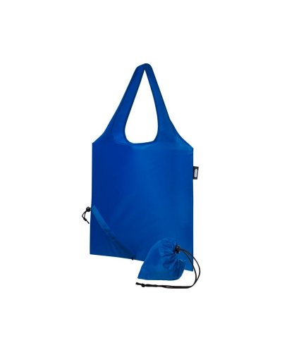 Tote bag pieghevole in RPET Sabia Royal Blu