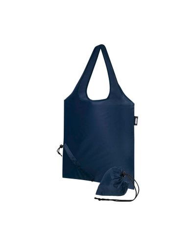 Tote bag pieghevole in RPET Sabia Navy