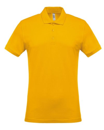 Polo piqué uomo manica corta Yellow