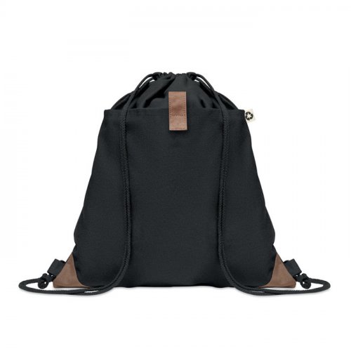 Sacca in cotone riciclato Panda Bag Nero