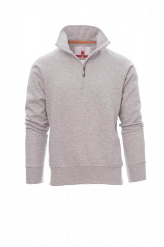 Felpa da uomo mezza zip Miami Grigio Melange