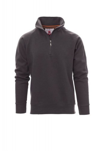 Felpa da uomo mezza zip Miami Grigio Smoke