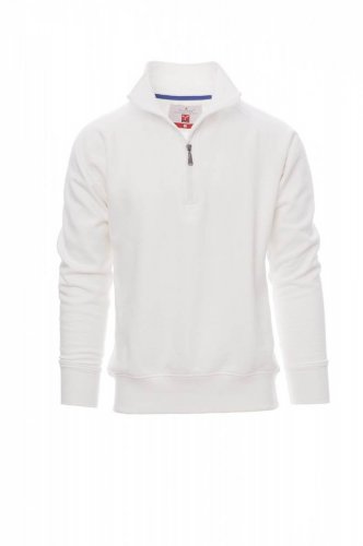 Felpa da uomo mezza zip Miami Bianco