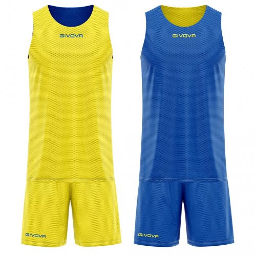 Kit double in mesh Giallo/Azzurro