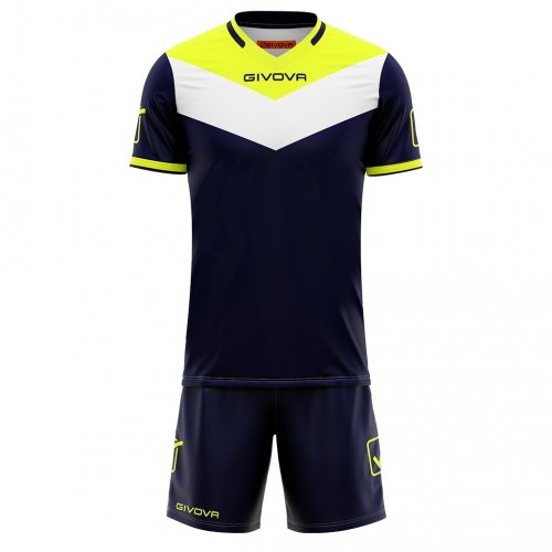 Kit campo fluo interlock Blu/Giallo Fluo